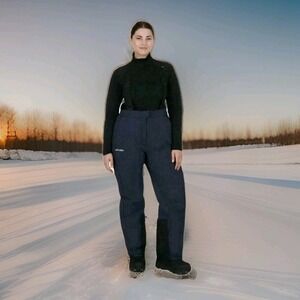 Ski-Doo Vasa Highpants Women's Dark Navy Size S Snow Bib for Snowmobile